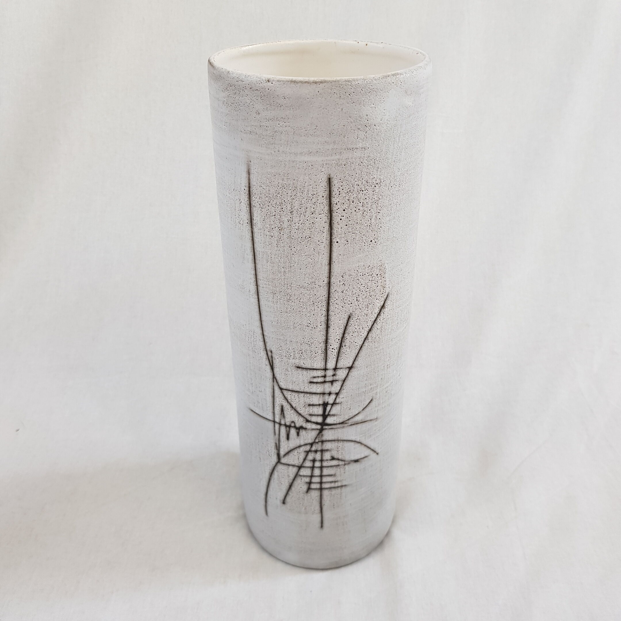 Vase roller Henri Cimal Vallauris ceramics