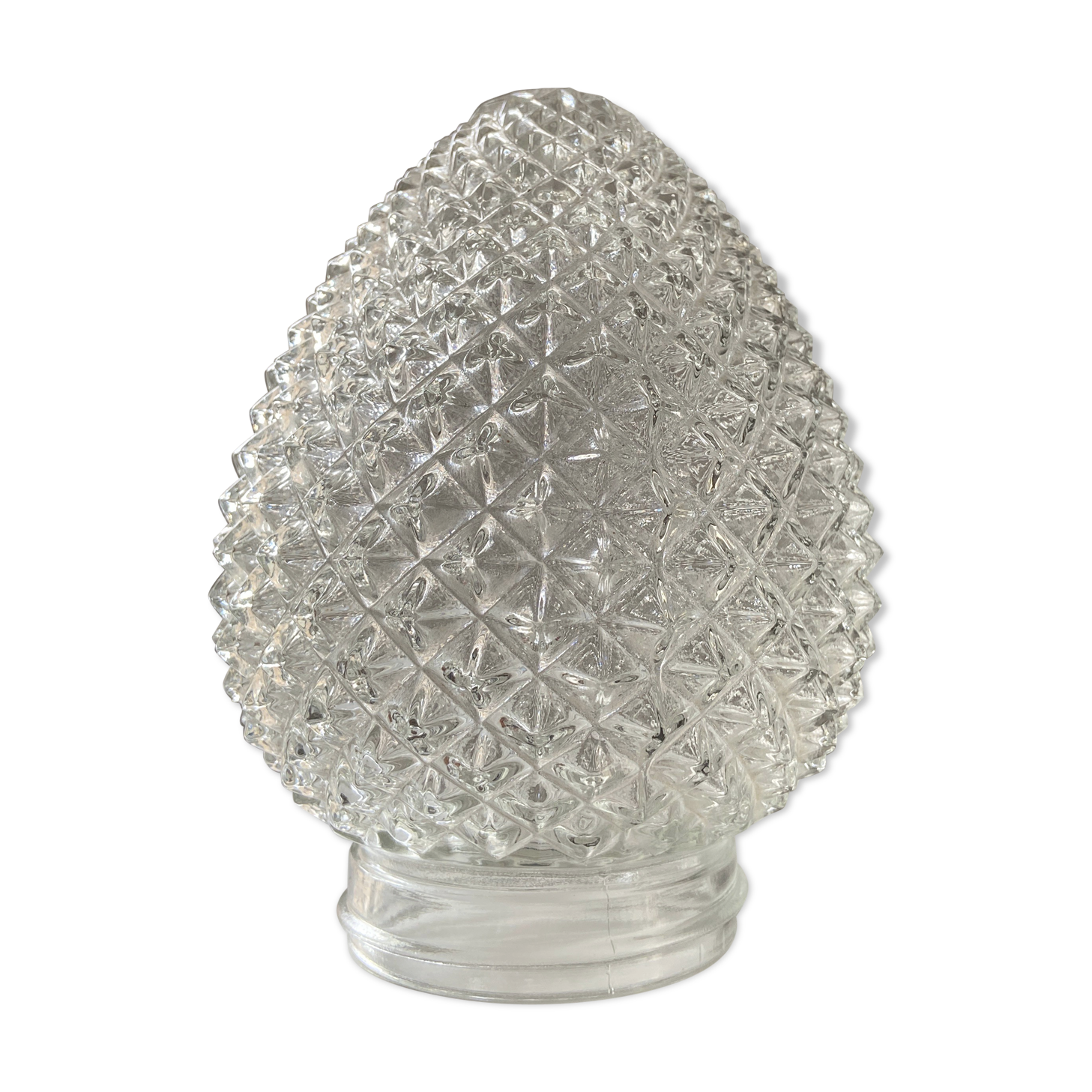 Globe glass pine cone
