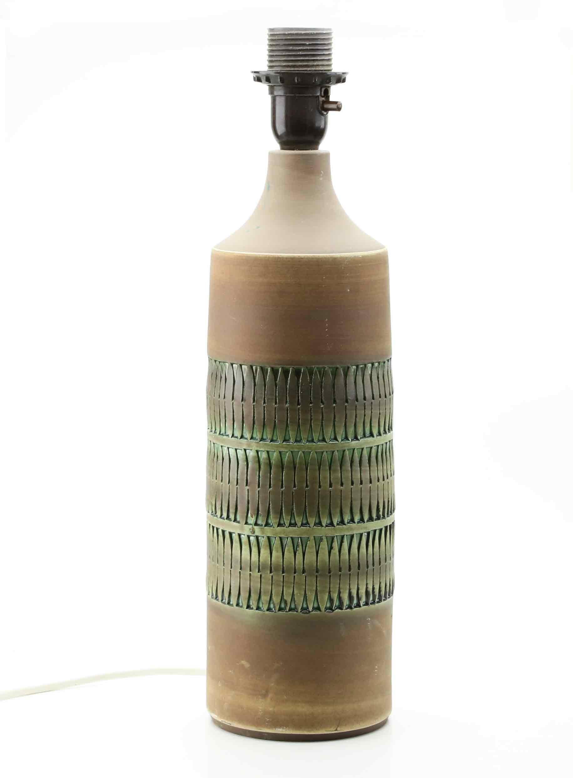 Tomas anagrius table lamp, ceramic, sweden, 1960s.