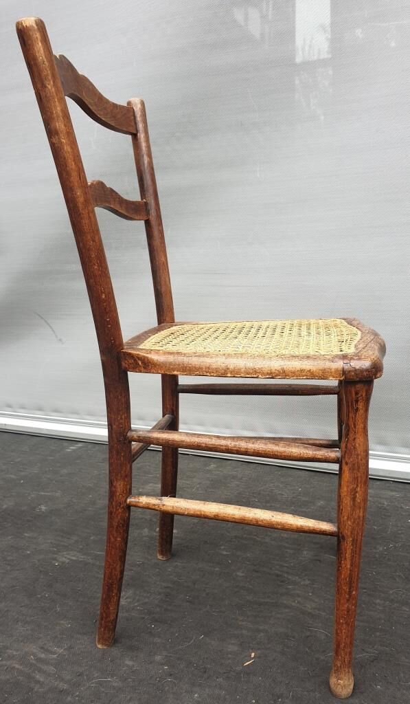 Pair chairs cans d'estaminet XIXth