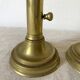 Pair of gilded brass candlesticks