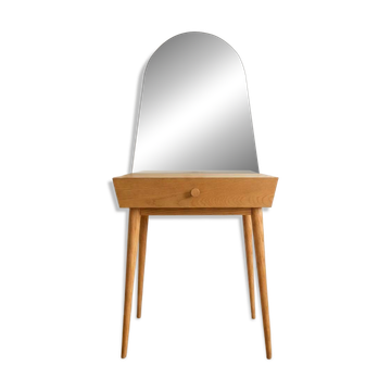 Coiffeuse scandinave vintage en bois