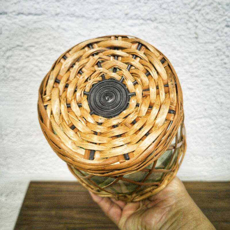 Demijohn wicker basket