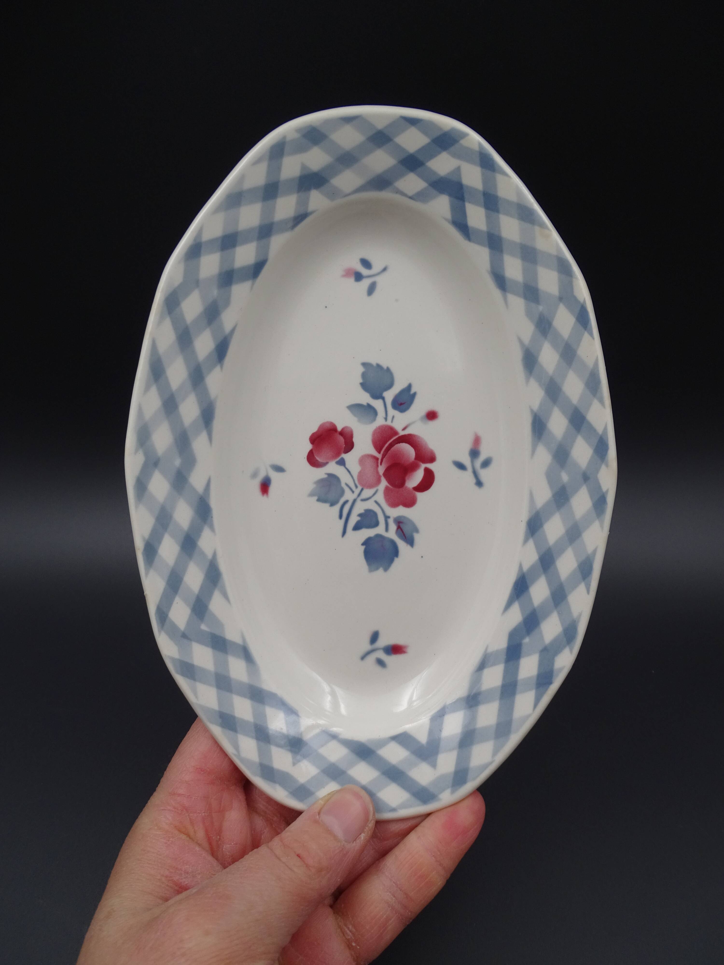 Ravine in earthenware of Sarreguemines Digoin model Bastia 1940