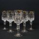 6 thick cut crystal wine glasses ff crystal hand
