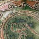 Tito Ubeda Spanish green ceramic fruit cup