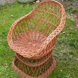 Rattan armchair