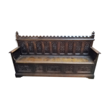 Bench chest oak end XIX