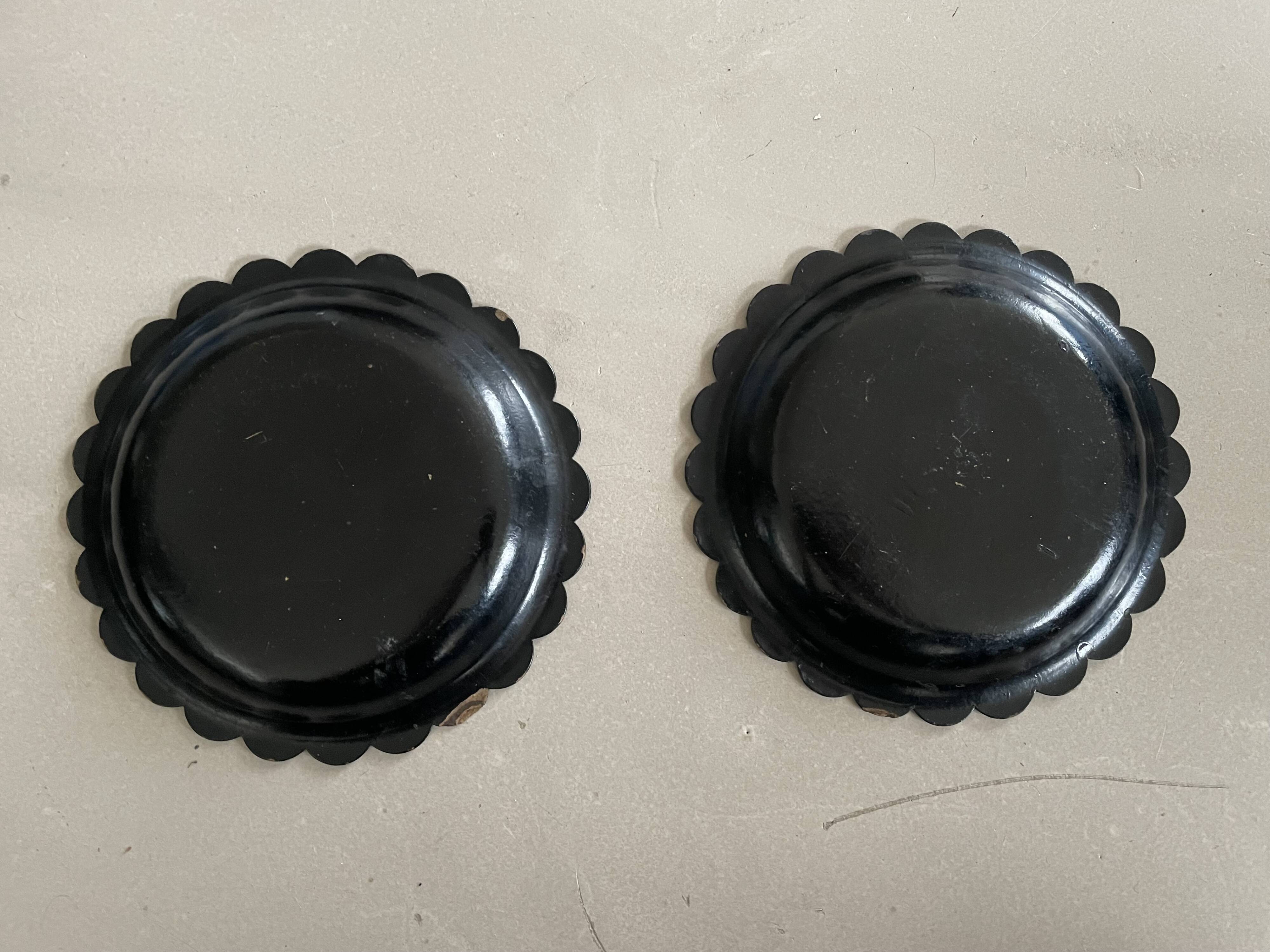 Lot de 2 coupelles carton bouilli Napoléon III