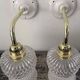 Pair of glass and ceramic wall lights