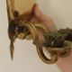 Pair Of Mid Century Swedish Brass Sconces
