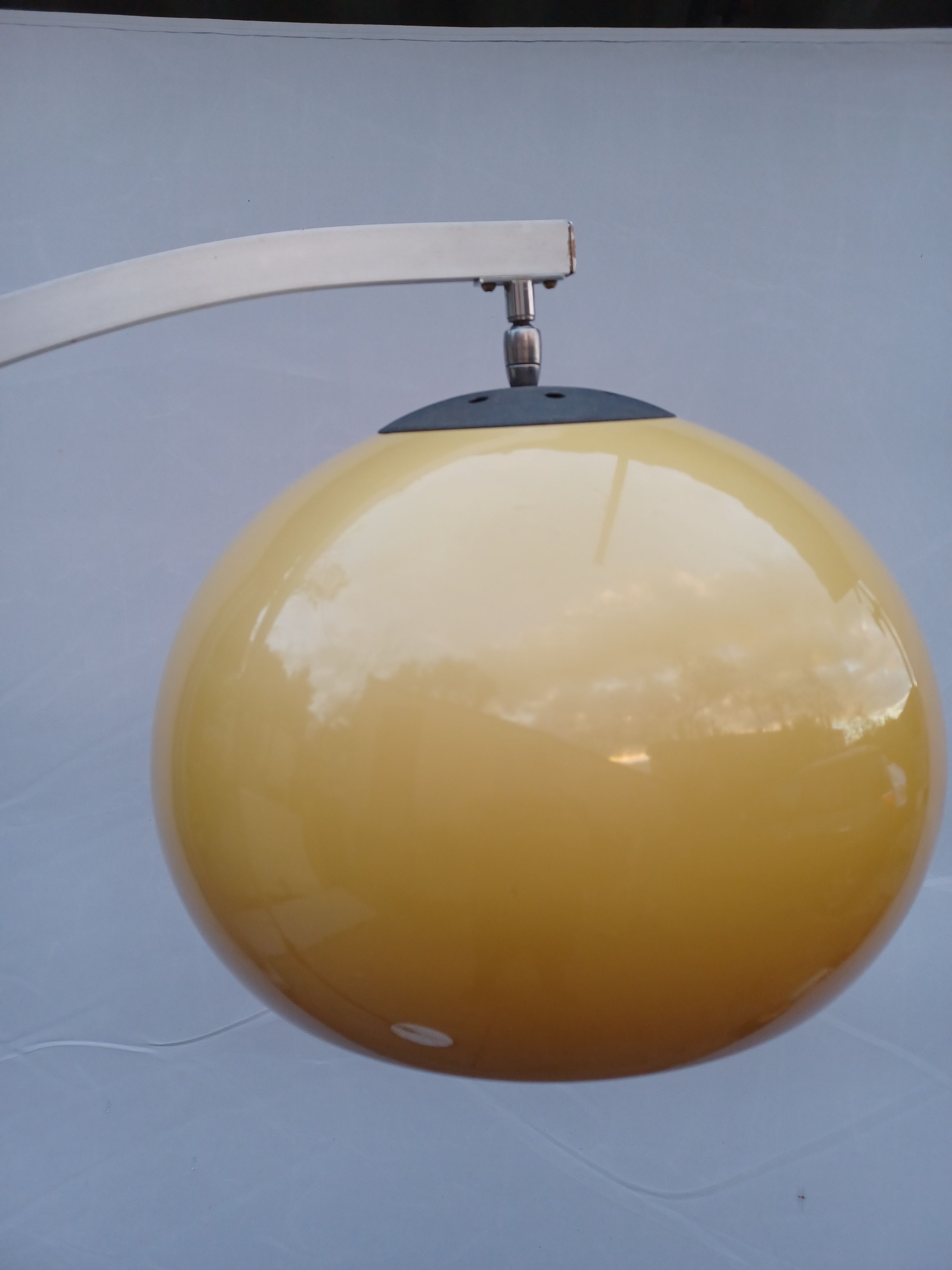 Vintage height adjustable arch floor lamp 1960s-70s