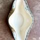 Longwy sauce boat in blue ironstone, "Chartres" service.