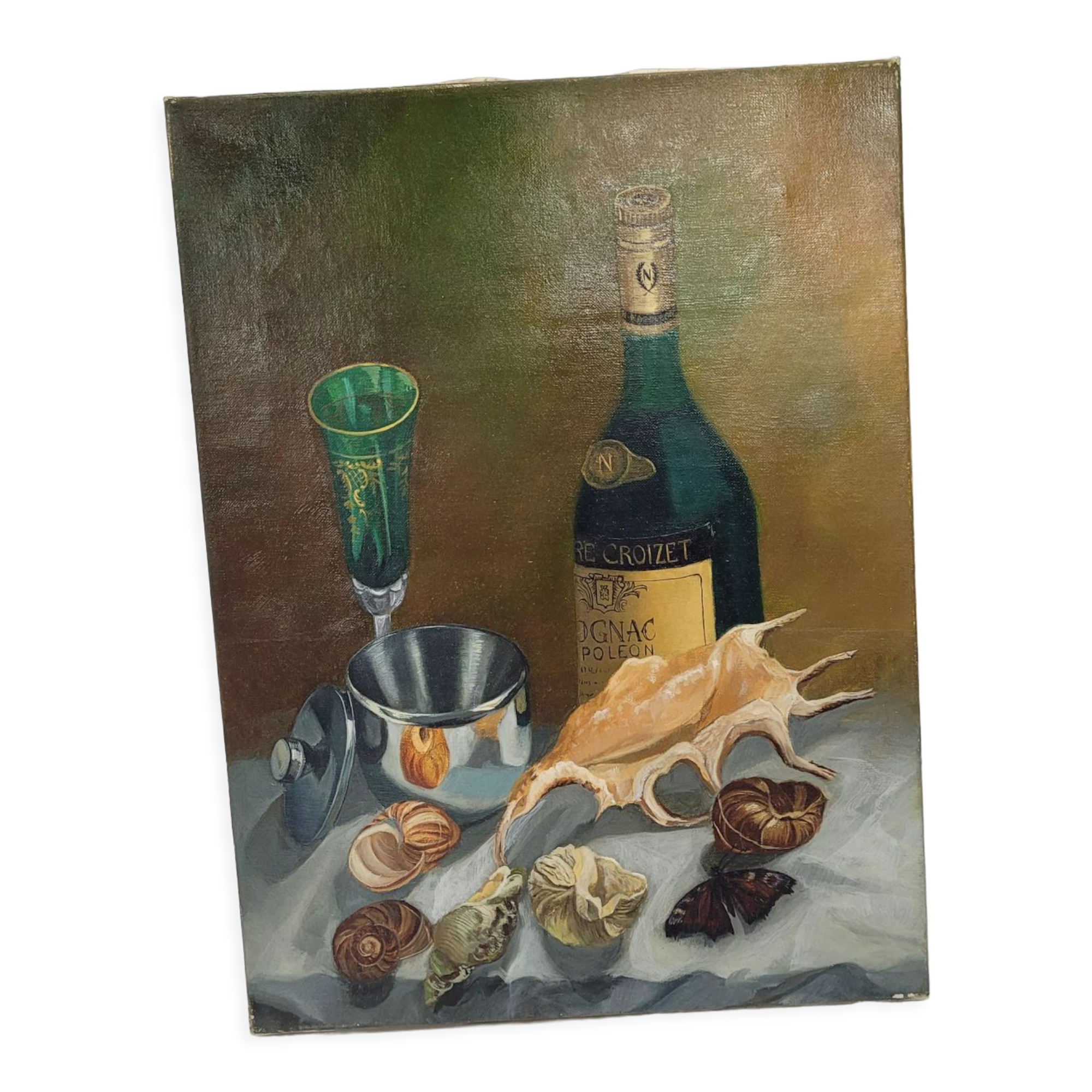 Seafood painting on canvas