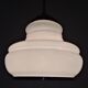 Space age pendant lamp in white opaline from the 70s