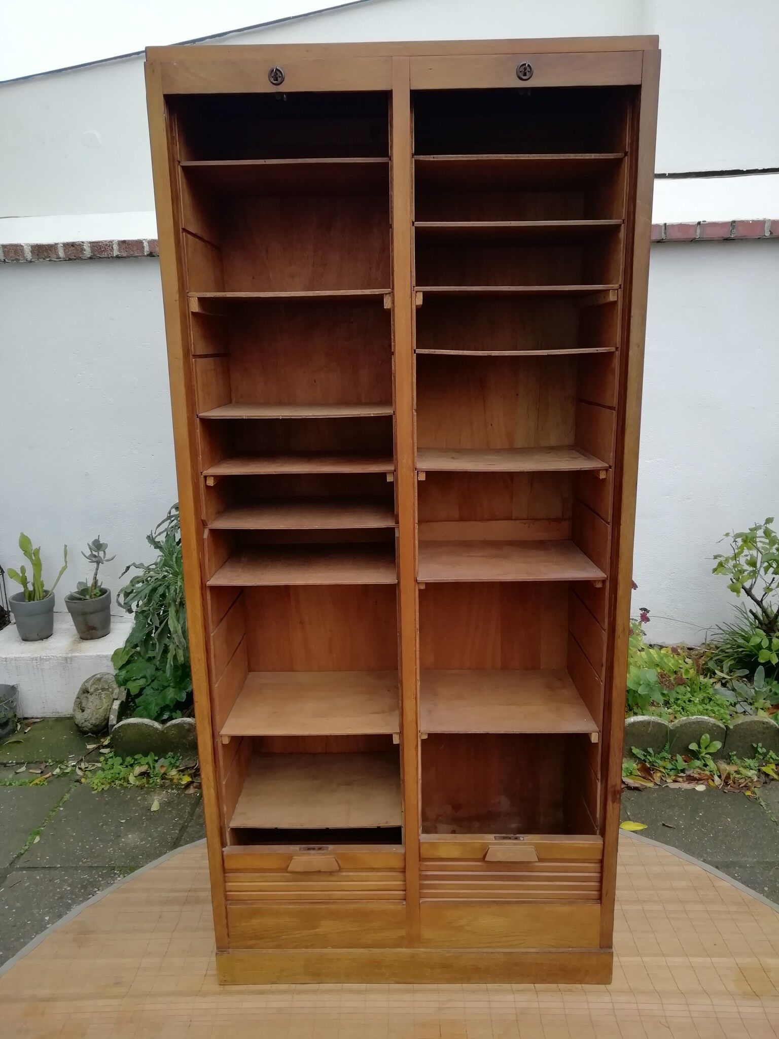 1950s curtain cabinet