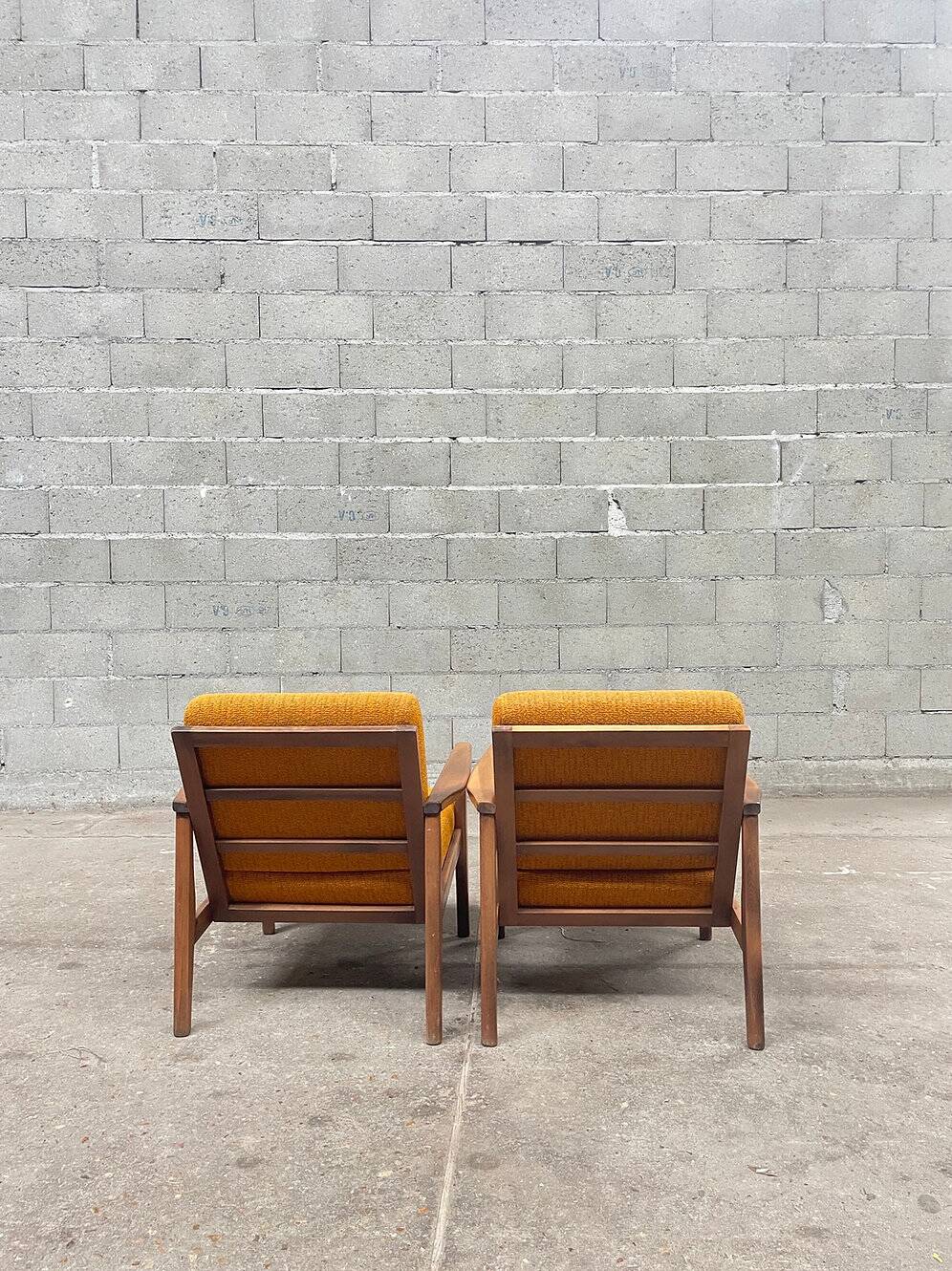 Saffron armchair pair