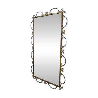 miroir mural en fer forgé – Style Art Déco / Maison Bourgeoise