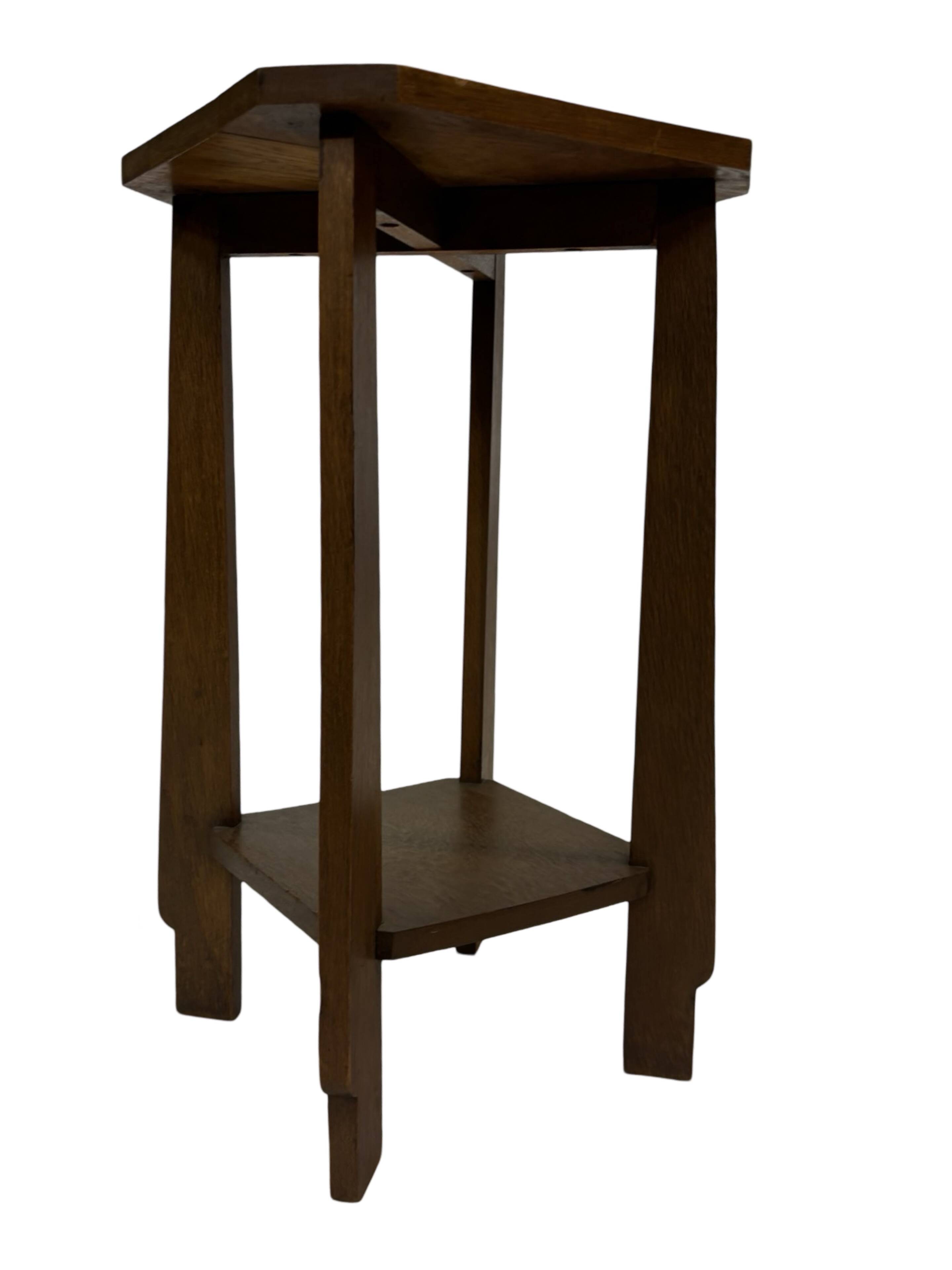 Art Deco plant table side table Oak 1950s