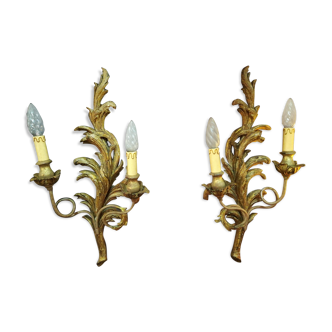 Great pair of style Louis XV Golden wood