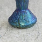 Vase in iridescent Glass Art new of PEACKOCK