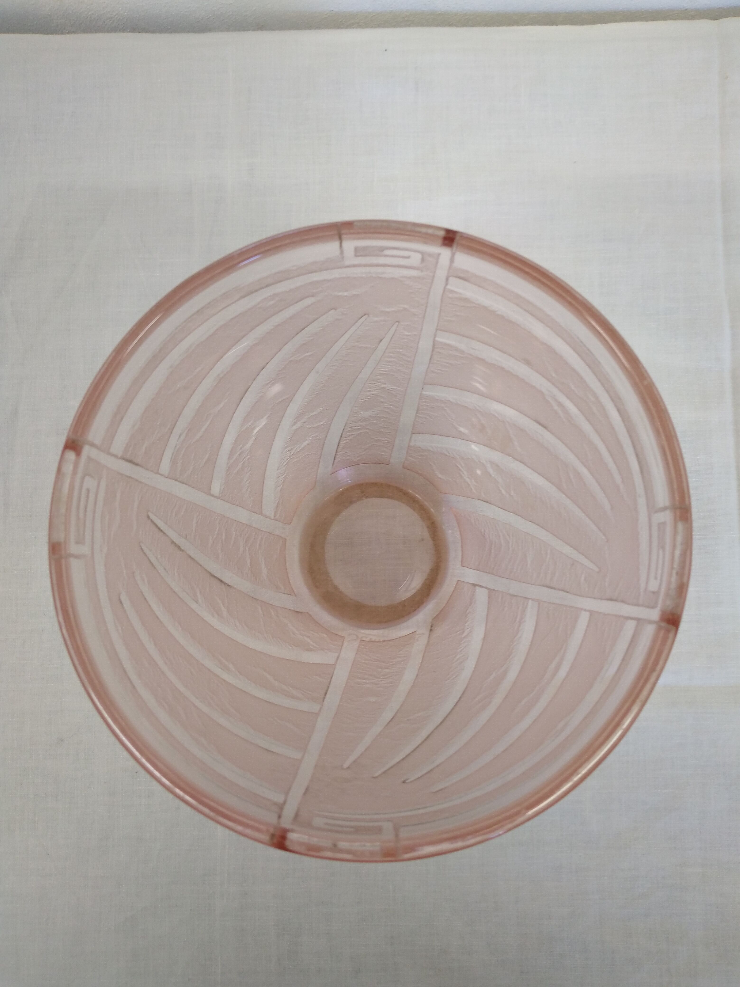 Schneider art deco ice vase