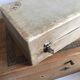 Ensemble de 3 boites en bois toilette de pension vintage