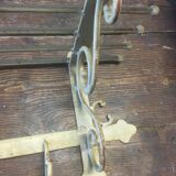 White wrought iron coat/hat rack