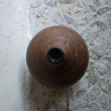 Foot of Lamp Ball in Hammered Metal 70s