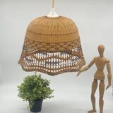 Pendant lamp / rattan / wicker / cane / vintage natural fibers