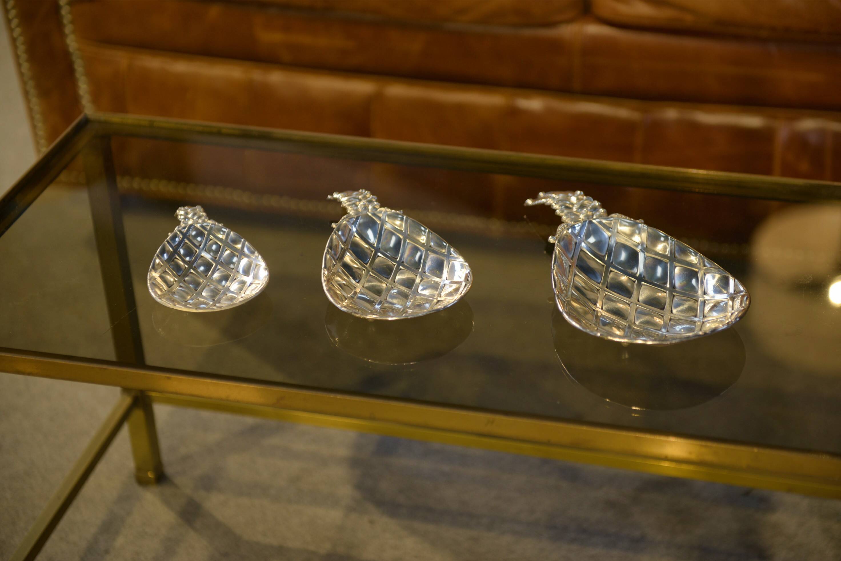 1970s nesting decorative pineapple set