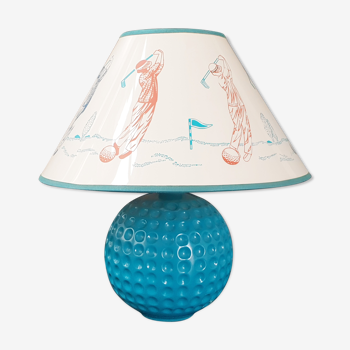 Lampe de table balle de golf vintage