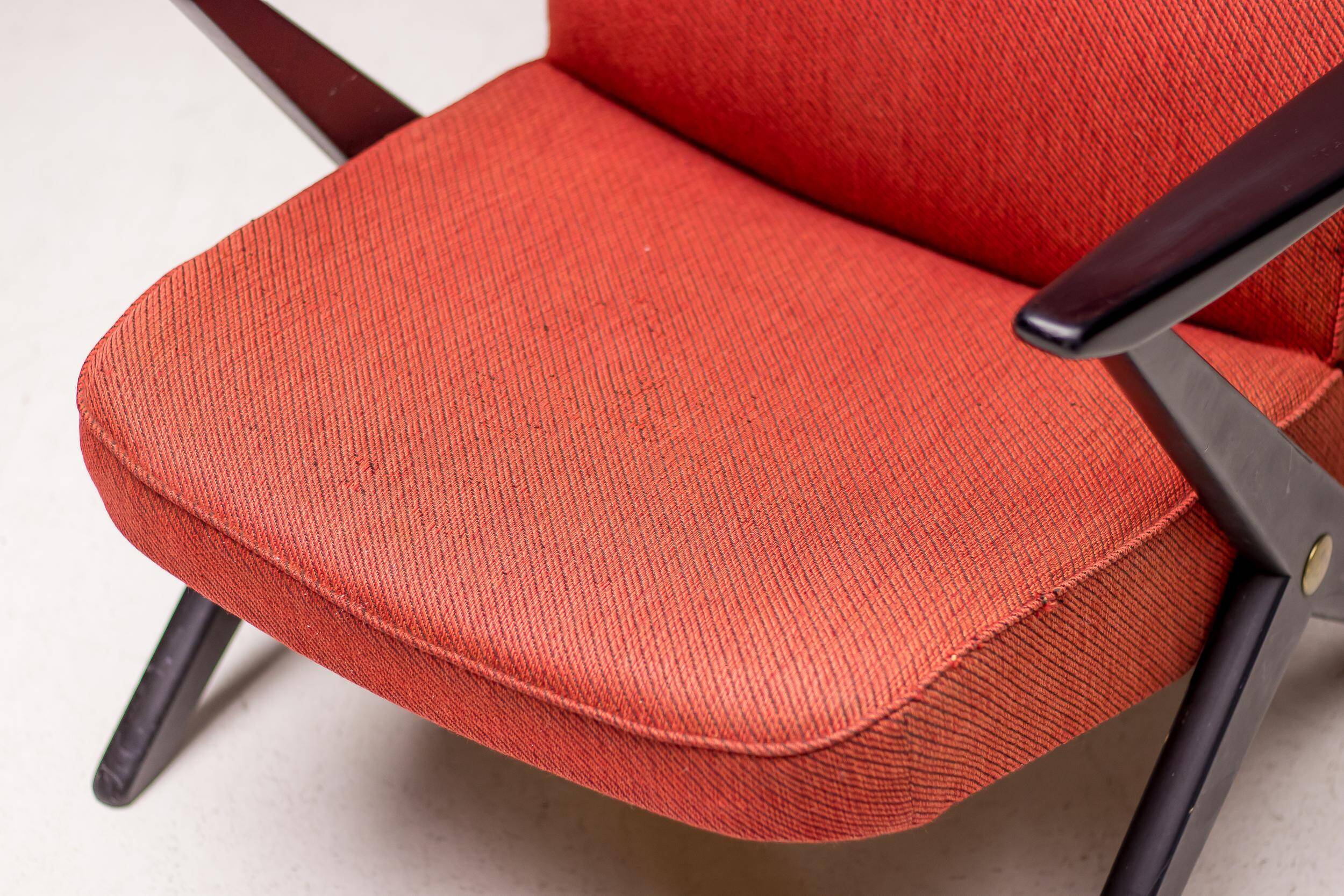 Fauteuil Bengt Ruda, Triva, hêtre laqué noir, 1950