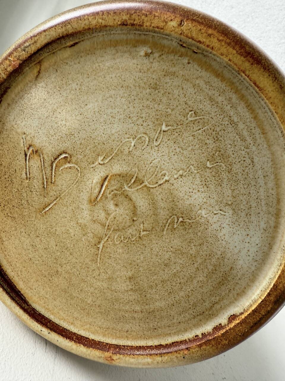 Ceramic table lamp by Marius Bessone