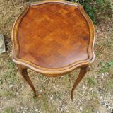 Small side table in walnut and marquetry