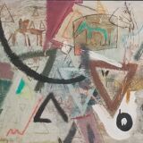 CHAVIGNOT Pierre (1958) - Mixed media on canvas - 89 * 115.5 cms