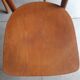 Set of 3 curved wood bistro chairs