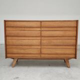 U-453 dub chest of drawers by Jiri Jiroutek for Interier Praha 1960