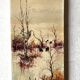 Tableau huile sur toile vintage