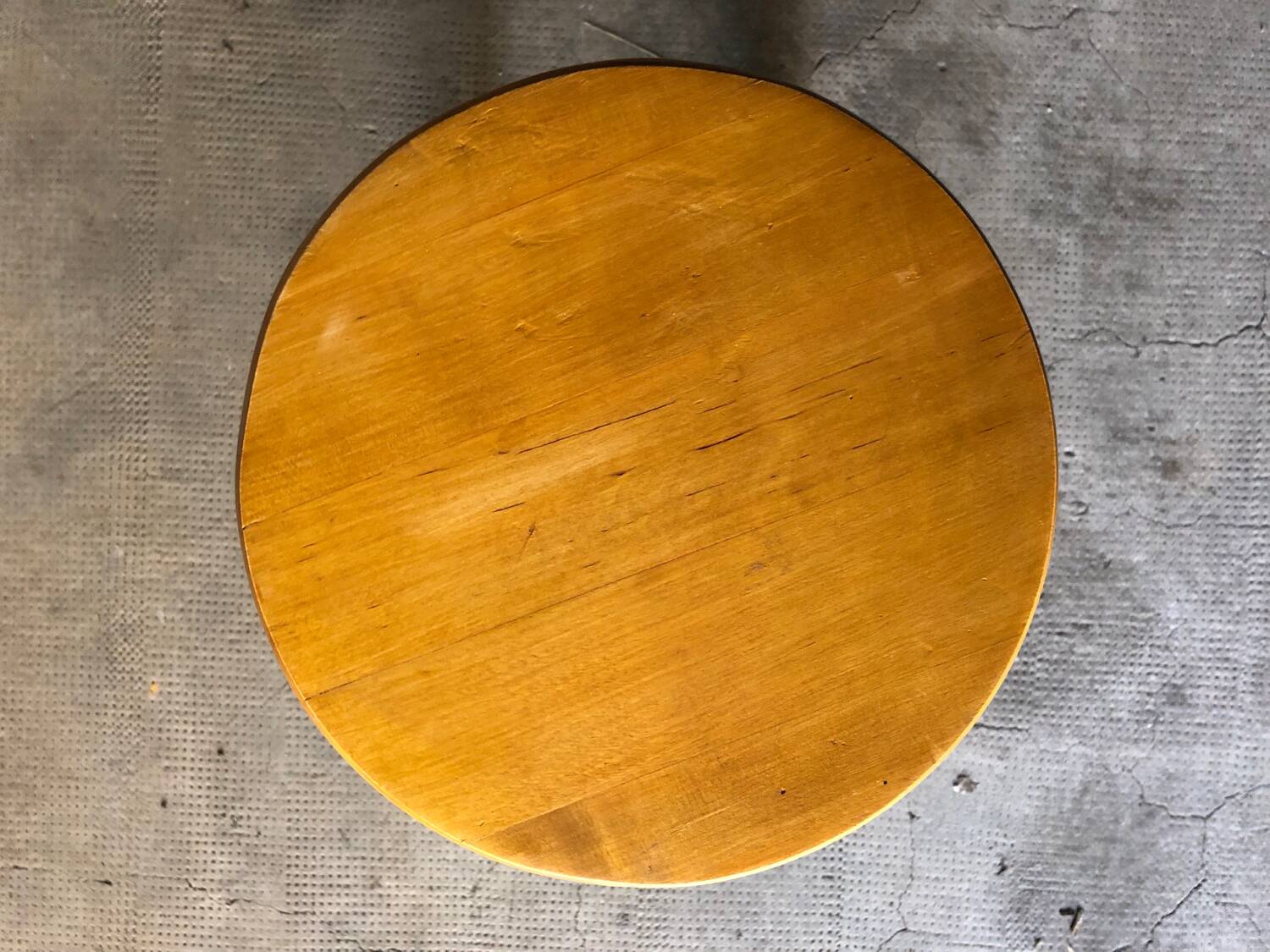 Vintage Scandinavian pine stool