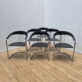 Set of 6 designer chairs from Italy.