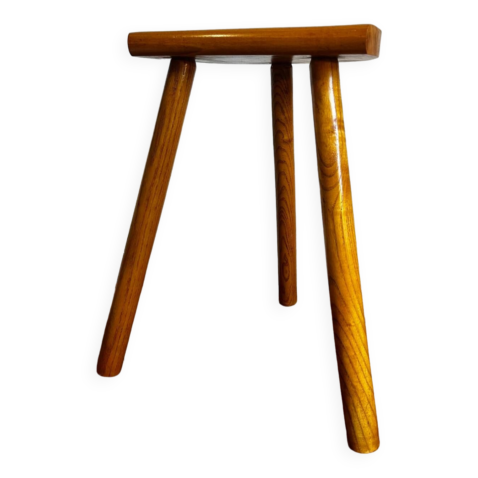 Elm tripod stool