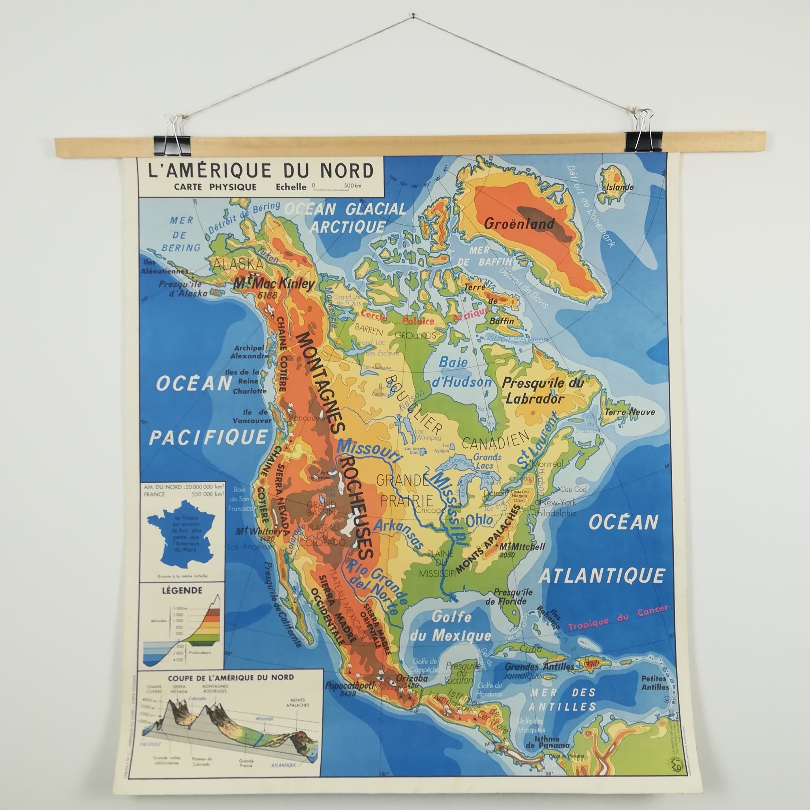 MDI SCHOOL POSTER – PHYSICAL MAP ASIA AND NORTH AMERICA