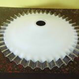 White opaline suspension, jagged edge early XX th century