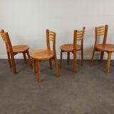 Pine chairs 80s set of 4