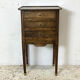 Table de chevet en noyer 1900