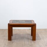 Coffee table in elm and slate circa 1980