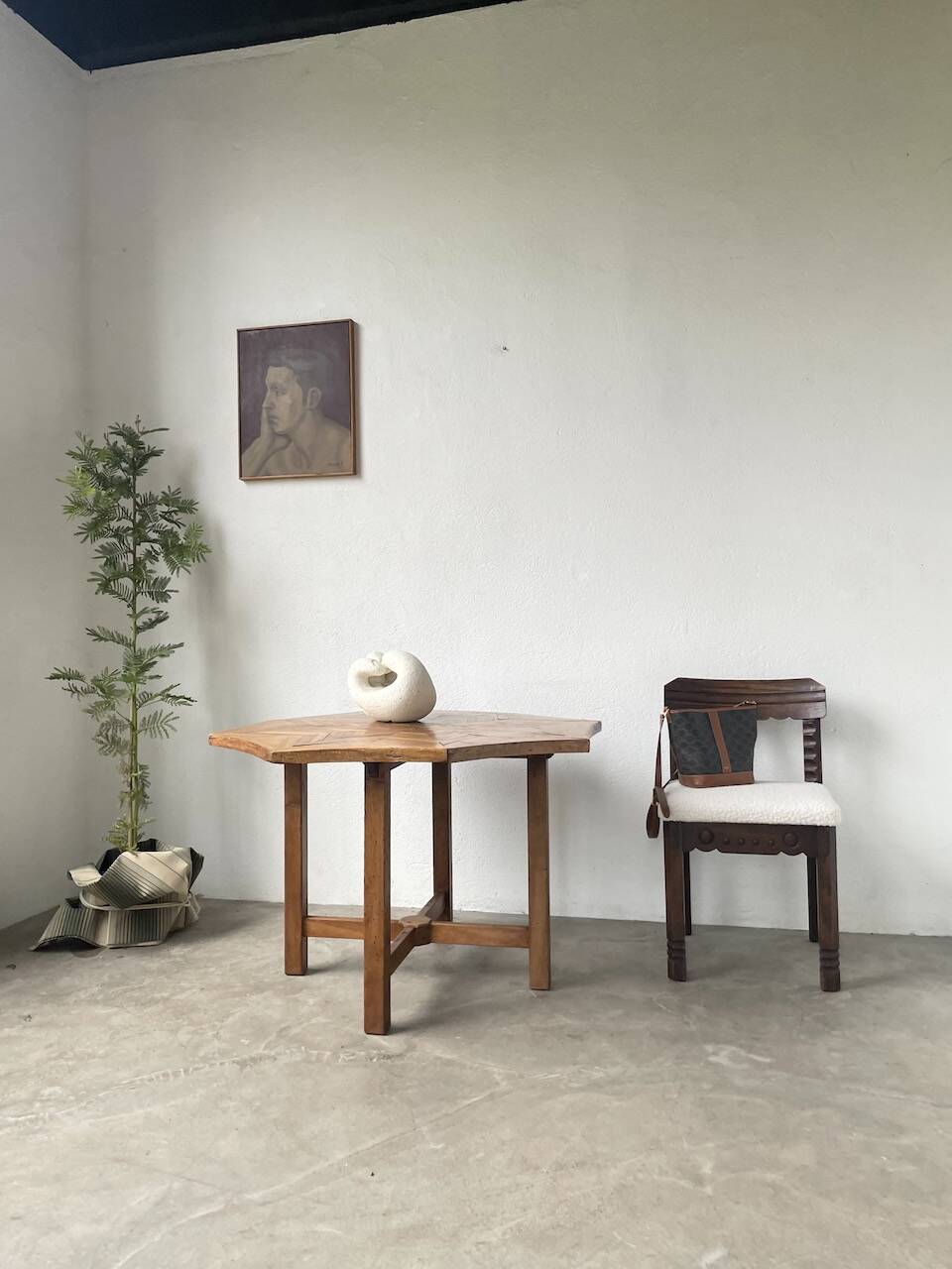 19th century inlaid side table