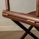 Italian Modern Vintage Folding Director's Chair in Wood and Leather, 1980s