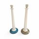 Ensemble de 2 lampes de table totem Kostka rares / époxy / France années 1980